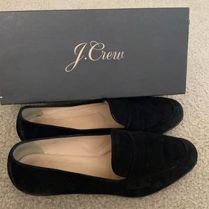 J.Crew women’s black suede shoes size 9